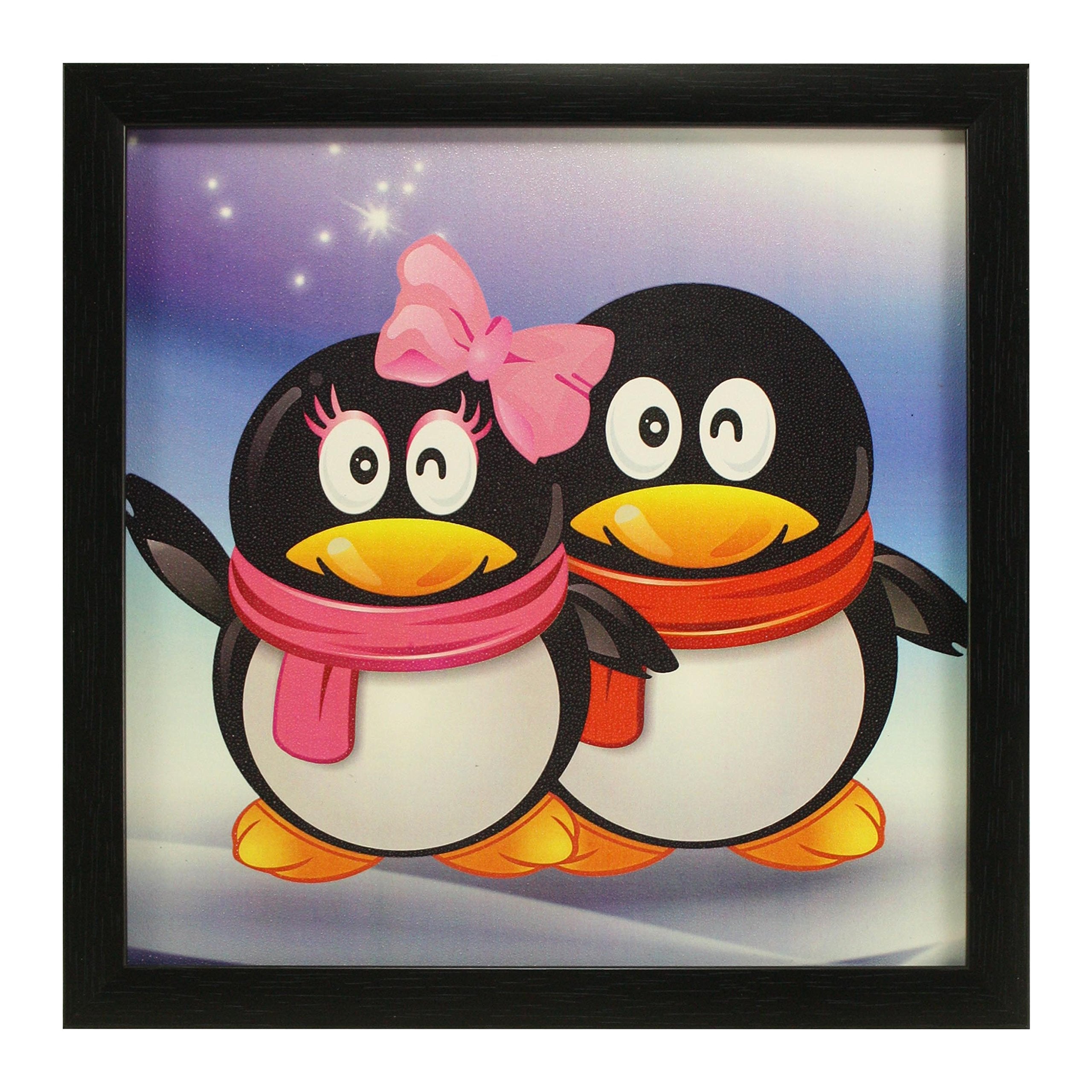 Indianara 3 Piece Set of Framed Wall Hanging Kids Room Decor (1031) Art Prints 8.7 INCH X 8.7 INCH Without Glass